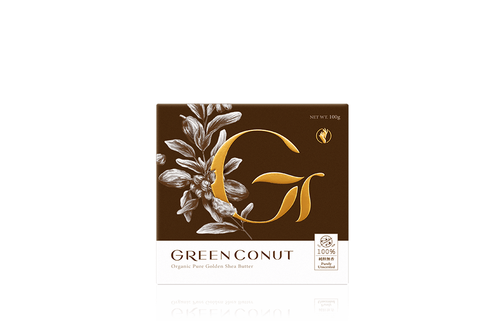 GreenConut Taiwan Soap | 綠果 GREENCONUT | 乳油木100g1 綠果保養品-黃金乳油木果脂有機乳霜-異位性皮膚炎推薦