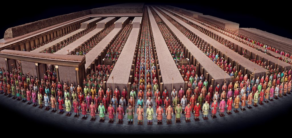 冷知識-綠果先生-兵馬俑原本是彩色的？